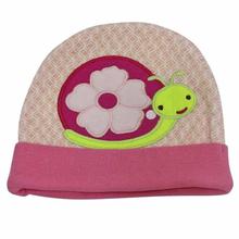 Pink Caterpillar Patched Cap For Baby Girls