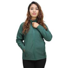 Sonam Gears Green Front Zipper Semi Stretchable Jacket For Women - (646)