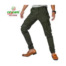 Virjeans Cotton Twill Stretchable (Cargo) Box Joggers Pant (VJC 705)