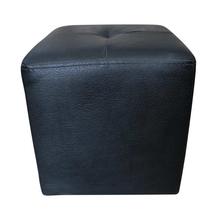 Sunrise Furniture Square Shape Rexin Coated Puff Stool - Black