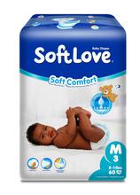 SOFTLOVE SOFT COMFORT DIAPER MEDIUM 60 PCS