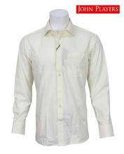 John Players White Cotton Slim Formal Shirt For Men JP31SFCR7060