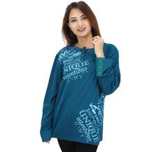 Blue Words Printed T-Shirt For Women (WSH1011)