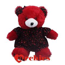 Sweet Red Teddy Bear in Skirt