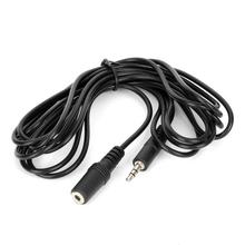 3.5mm Male to Female Audio Extension Cable - Black (300cm)