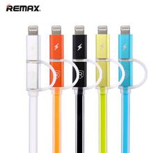 Remax 2 In 1 Aurora Full Speed Fast Charging Lightning Micro USB Cable