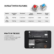 Mechanical Keyboard Fantech Maxfit61 MK857 60% RGB Frost Wired-Blue Switch