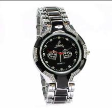 Black Dial Round Fancy Watch For Women