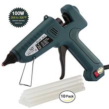 100W Industrial Glue Gun High Temperature Hot Melt Glue Gun+ 10 Pack Glue Sticks