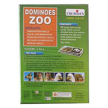 Creative Educational Aids Dominoes Card Game (Zoo) - Green