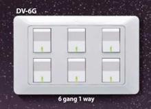 6 Gang 1 Way Switch - Premium Switches