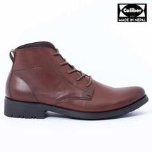 Caliber Shoes Wine Red Lace Up Lifestyle Boots For Men - ( 233 C)