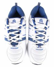 Shikhar Men's White Blue Lace Up Sports Shoes