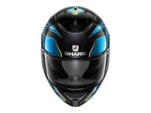 Shark Spartan Carbon Guintoli Helmet - Carbon Blue/Yellow