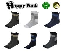 Happy Feet Pack of 6 Pairs of Pure Cotton Antibacterial Socks for Men (1032) (MAN1)