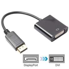 Gold Plated Display Port DP To DVI Male To Female Adapter Cable- Black