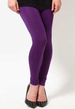 Voilet Solid Churidaar Leggings For Women