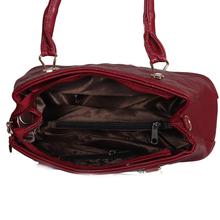 Maroon Red PU Leather Women Shoulder & Crossbody Bag