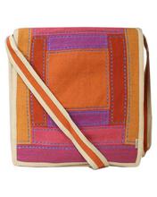 Tangerine Orange Flap Lock Cross Body Bag For Women(6414)