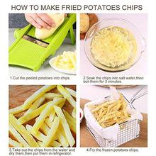 Ourokhome Vegetable Mandoline Cheese Slicer - Fry Cutter for Onion