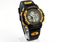 Black Digital Unisex Watch - (Black/Yellow)