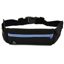 Outdoor Sports Adjustable Functional Sport Dual Pocket Running Belt- Black