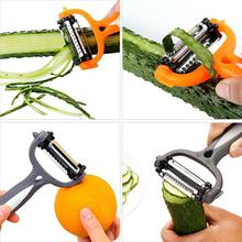 KONCO Fruit Vegetable Peeler, Stainless Steel Peeler 360 Degree Rotary