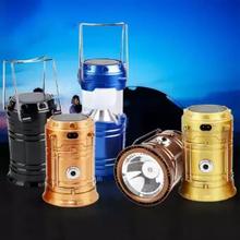 Collapsible LED Camping Lantern Solar USB Rechargeable Flashlight