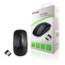 Delux M136 Wired Optical USB Mouse - (Black)