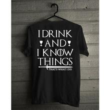 Vastra DRINK KNOW Tshirt Unisex-Black