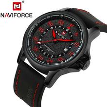 NaviForce NF9124M Men Auto Date/Day Function Analog Watch (Red/Black)