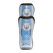 Blue Plastic Shin Guard Manchester City