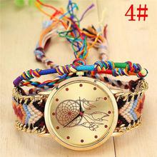 SALE- Handmade Braided Dream Catcher Friendship Bracelet Watch