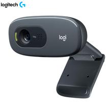 Logitech C270 HD Webcam, HD 720p/30fps, Widescreen HD Video Calling, HD Light Correction, Noise-Reducing Mic, for Skype, FaceTime, Hangouts, WebEx, PC/Mac, Laptop, MacBook, Tablet