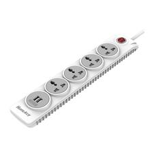 3 meter HuntKey SZN-507(Surge Protection 4 Sockets with two powered USB Ports Multi plug)