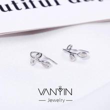 Leaf earrings _ wanying jewelry leaf earrings s925 japan and