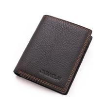 JINBAOLAI Men's Genuine Leather Wallet Business Casual