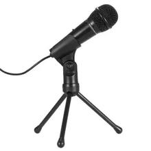 SF-910 Professional 3.5mm Condenser Microphone Sound Studio Podcast w/ Stand