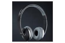 PTron Rebel Stereo Wired Headphone With Mic For All Smartphones (Black/Grey)