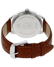 Titan Analog White Dial Men's Watch -1585SL07