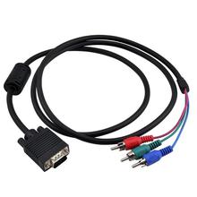 Aafno Pasal DIGIFLEX 1.5m VGA to 3 RCA Component Cable for PC Laptop HD TV