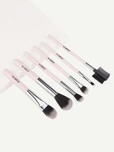 Two Tone Handle Makeup Brushes 6pcs With Pouch