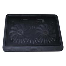 Dual DC Fan Cooling Pad For 15.4 Inch Laptop - Black