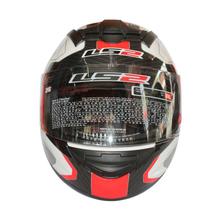 LS2 Atmos White/Black Full Helmet