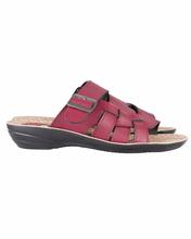 Shikhar Men's Maroon Slip On Slippers