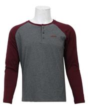 Sonam Gears Maroon/Grey Full Sleeves Baseball T-Shirt For Men - #522A