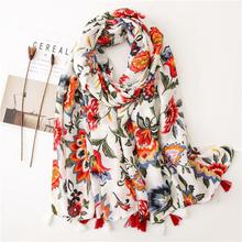 Korean Style Sun Protection Premium Printed Scarves For