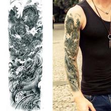 Multiple Colour Japanese Style Warriors Full Arm Waterproof Tattoo Sticker-(Unisex)