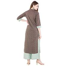 Harshana Women's Cotton Kurta With Palazzo Pant Set