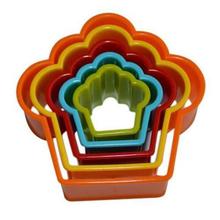 Cupcake Set Of 5 Plastic Cookie Cutters